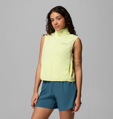 Polaire Sans Manches Recycl&eacute;e Vital Valley Femme, Color: Citron Haze, image 4