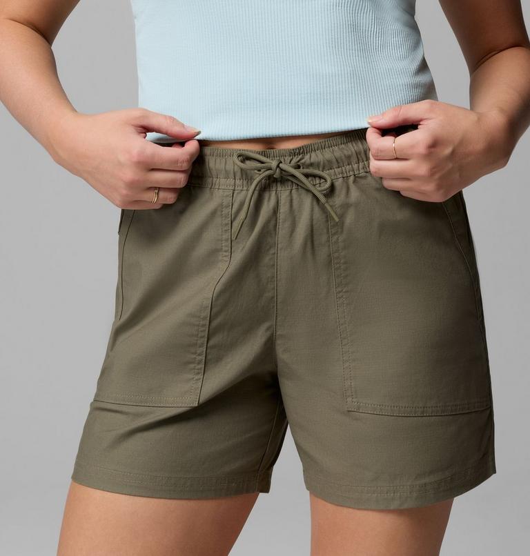 Women's ROC Ripstop Shorts, Color: Stone Green, image 5