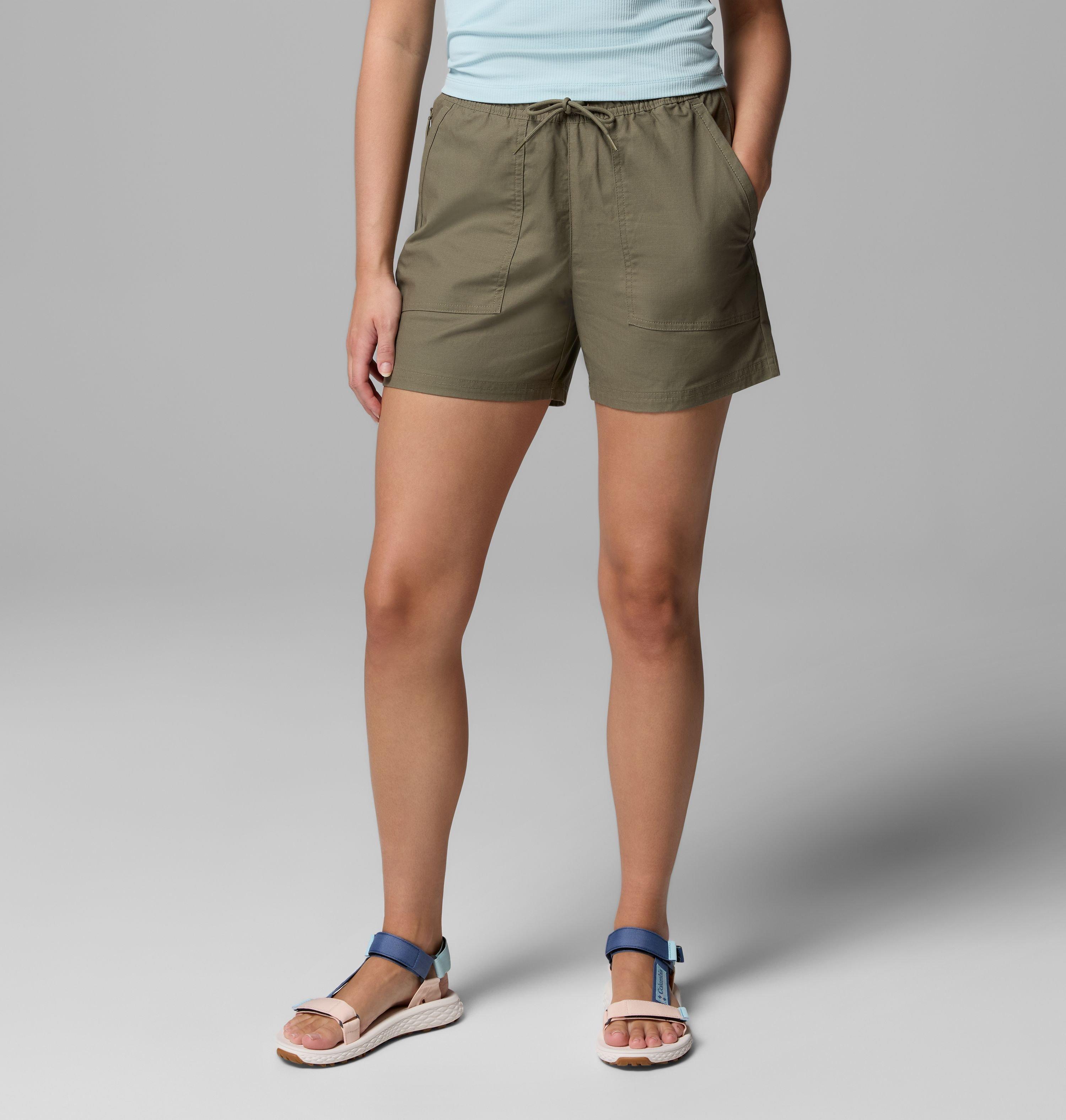 Columbia Sportswear Women's Green Columbia - Roc™ Ripstop Shorts - Stone Small