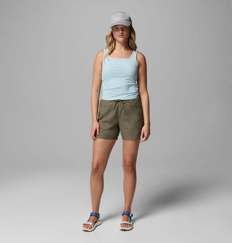 Women's ROC Ripstop Shorts, Color: Stone Green, image 2