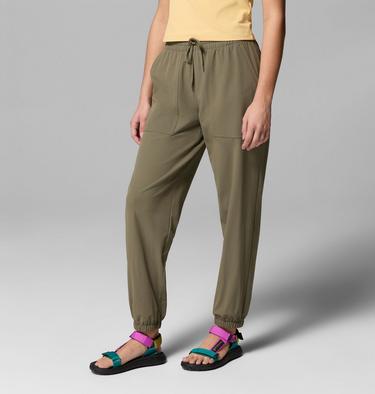 Women's Pinetown Canyon Hiking Trousers, Color: Stone Green, image 4