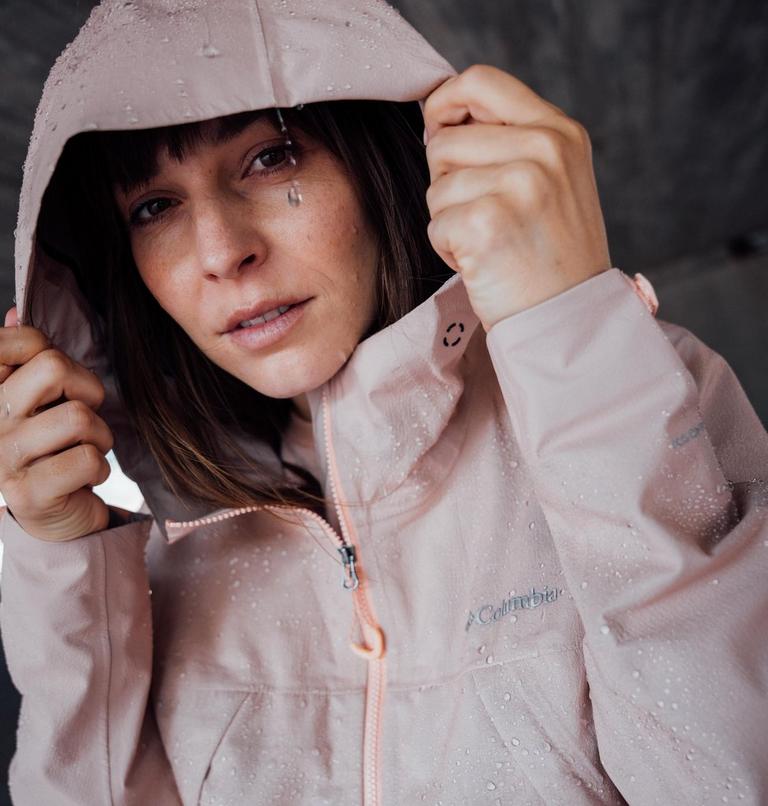Women's Street Commuter 3L Waterproof Jacket, Color: Blush Rose, image 13