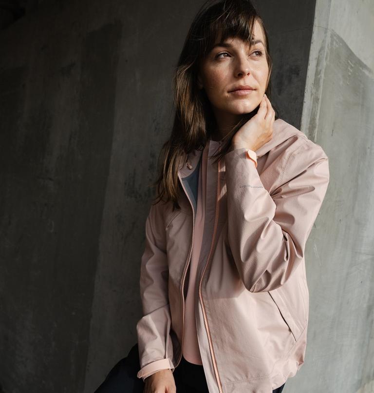 Women's Street Commuter 3L Waterproof Jacket, Color: Blush Rose, image 14