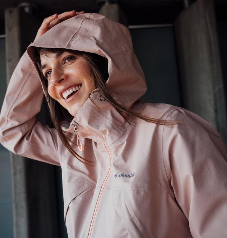 Women's Street Commuter 3L Waterproof Jacket, Color: Blush Rose, image 15