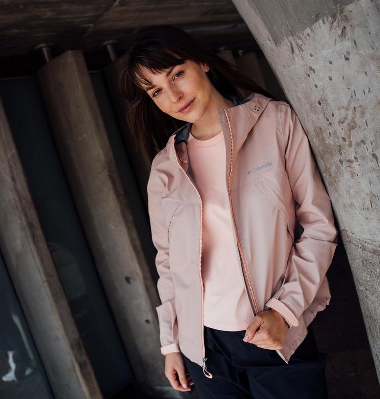 Women's Street Commuter 3L Waterproof Jacket, Color: Blush Rose, image 16