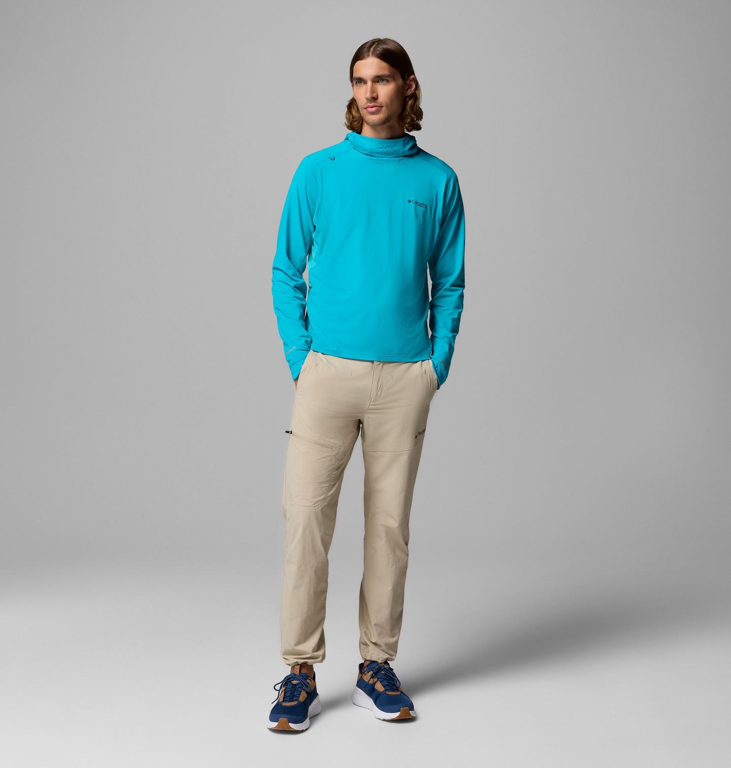 Мужские брюки Columbia PFG Pro Guide, цвет: Серо-бежевый — фото 2