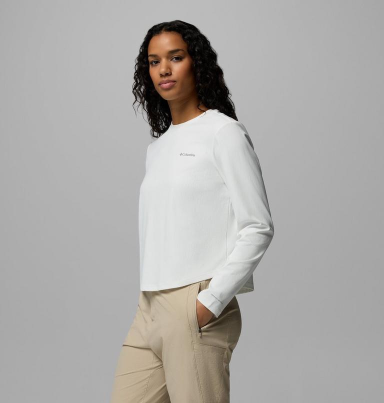 Women's Seeker Legend 3.0 Long Sleeve Technical T-Shirt, Color: Sea Salt, image 4