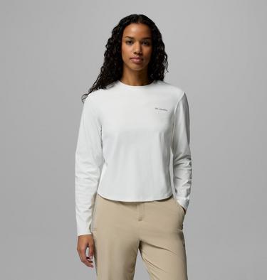 Women's Seeker Legend 3.0 Long Sleeve Technical T-Shirt, Color: Sea Salt, image 3