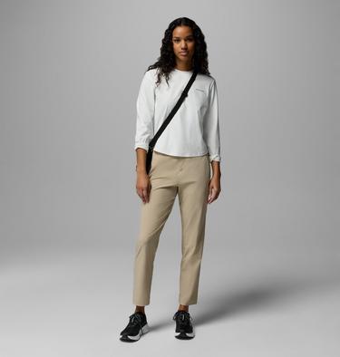 Women's Seeker Legend 3.0 Long Sleeve Technical T-Shirt, Color: Sea Salt, image 4