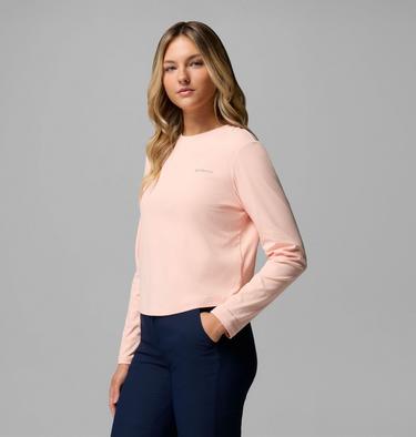 Women's Seeker Legend 3.0 Long Sleeve Technical T-Shirt, Color: Blush Rose, image 4