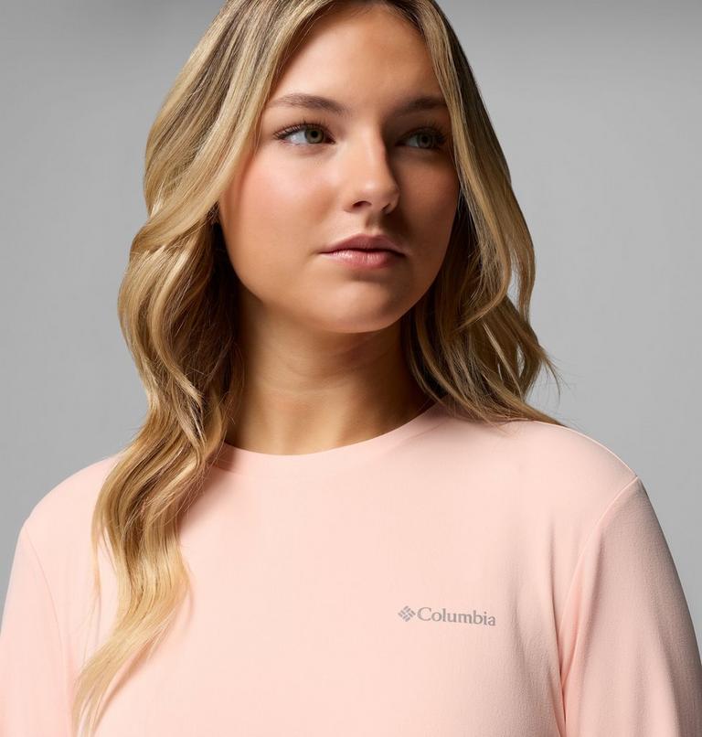Women's Seeker Legend 3.0 Long Sleeve Technical T-Shirt, Color: Blush Rose, image 5
