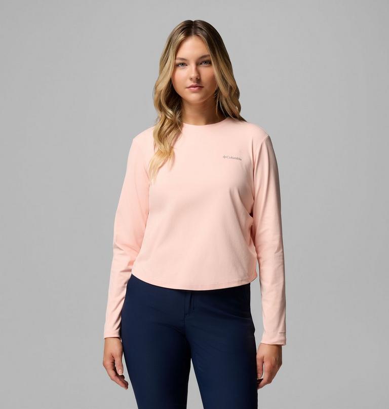 Women's Seeker Legend 3.0 Long Sleeve Technical T-Shirt, Color: Blush Rose, image 1