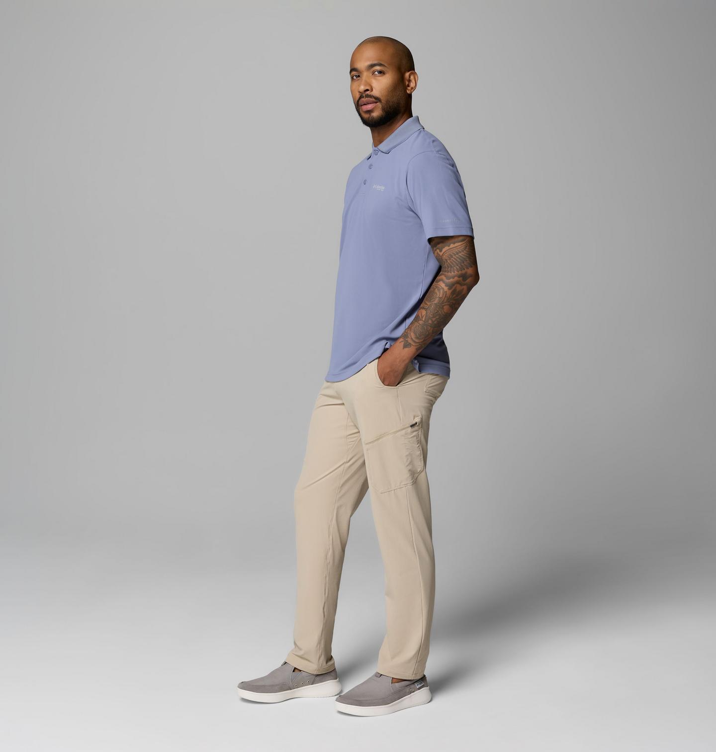 Мужские брюки Columbia PFG Breakline, цвет: Серо-бежевый — фото 2