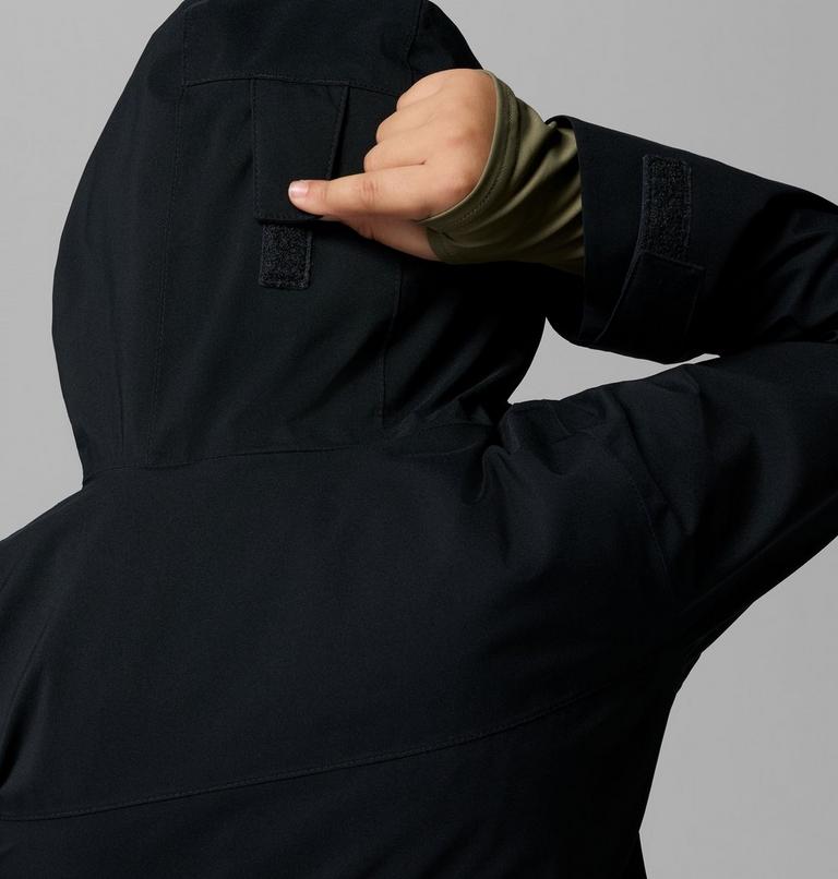 Youth Boulder Falls Waterproof Jacket, Color: Black, image 7