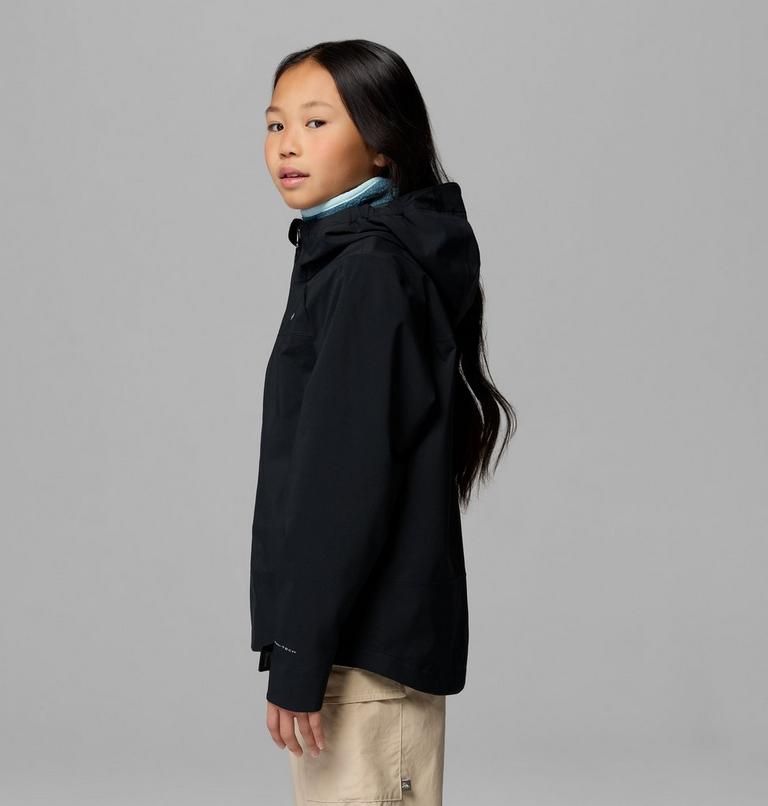 Youth Boulder Falls Waterproof Jacket, Color: Black, image 8