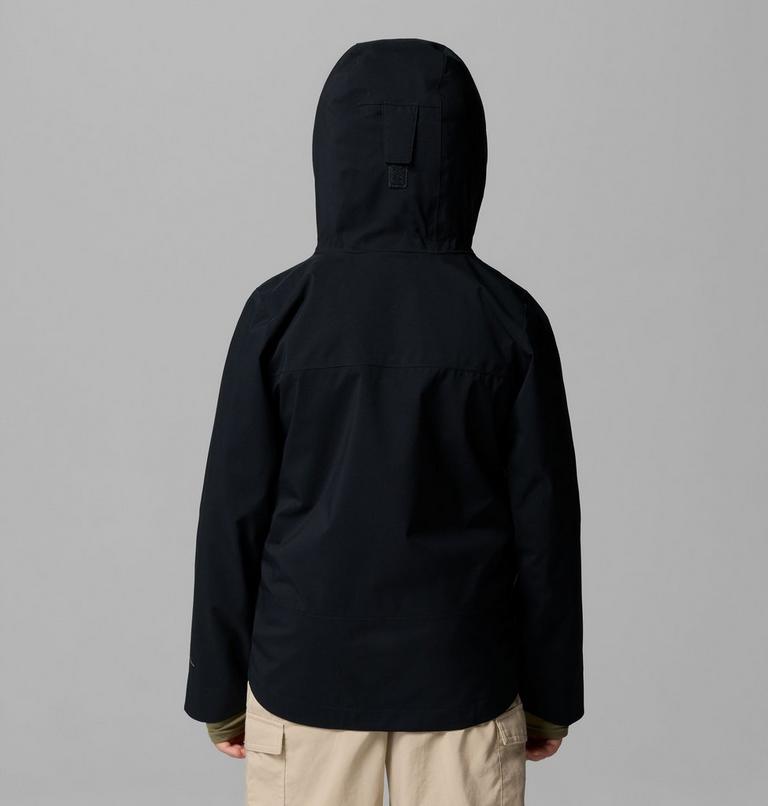 Youth Boulder Falls Waterproof Jacket, Color: Black, image 2