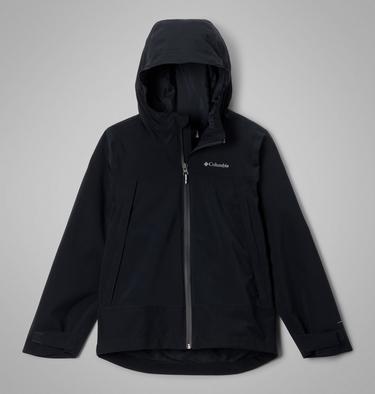 Youth Boulder Falls Waterproof Jacket, Color: Black, image 5