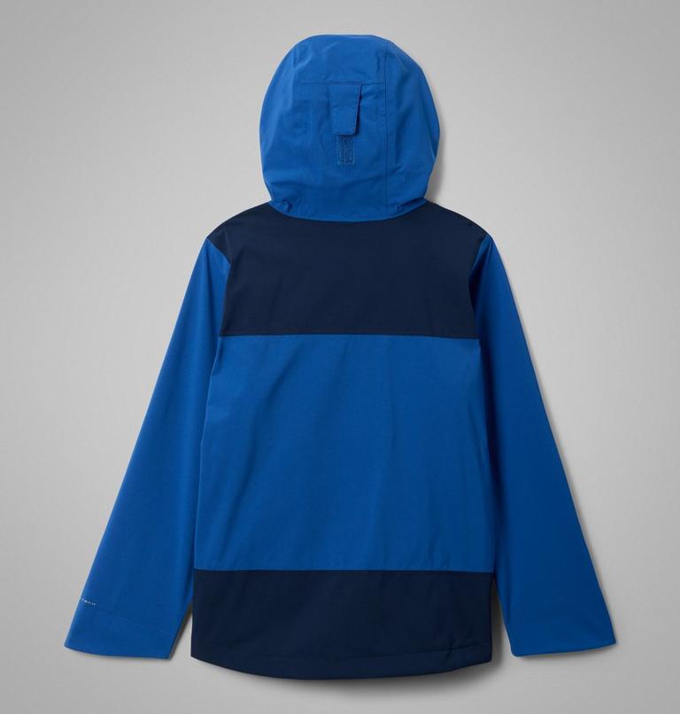 Youth Boulder Falls Waterproof Jacket, Color: Mountain Blue, Collegiate Navy, image 2