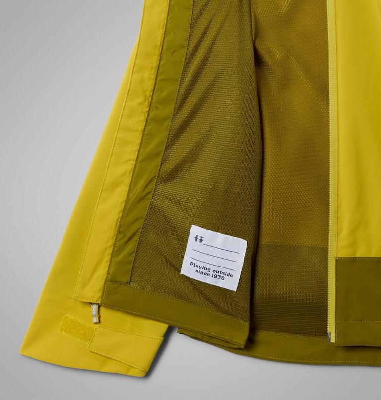 Youth Boulder Falls Waterproof Jacket, Color: Antique Moss, Mossy Green, image 3