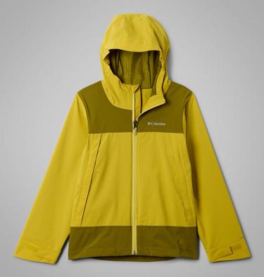 Youth Boulder Falls Waterproof Jacket, Color: Antique Moss, Mossy Green, image 3