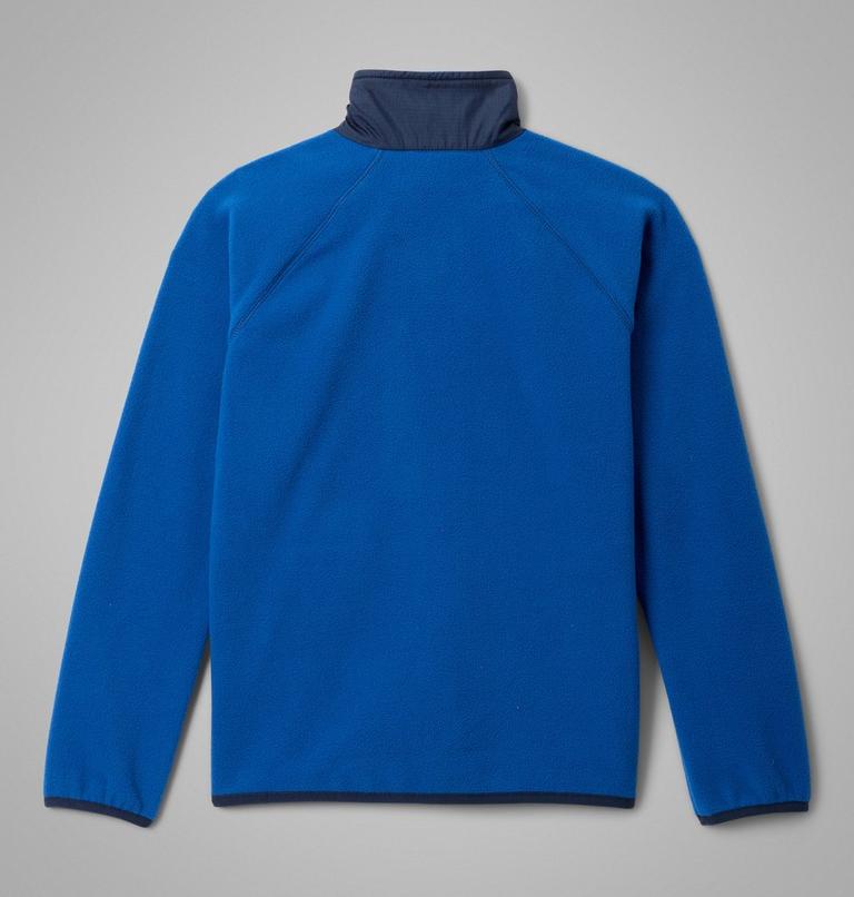 Youth Fast Trek Recycled Fleece Jacket, Color: Mountain Blue, Collegiate Navy, image 2