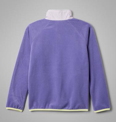 Youth Fast Trek Recycled Fleece Jacket, Color: Stormwatch, Lavender Pearl, image 12