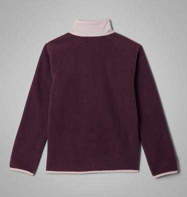 Youth Fast Trek Recycled Fleece Jacket, Color: Moonvista, Mineral Pink, image 4