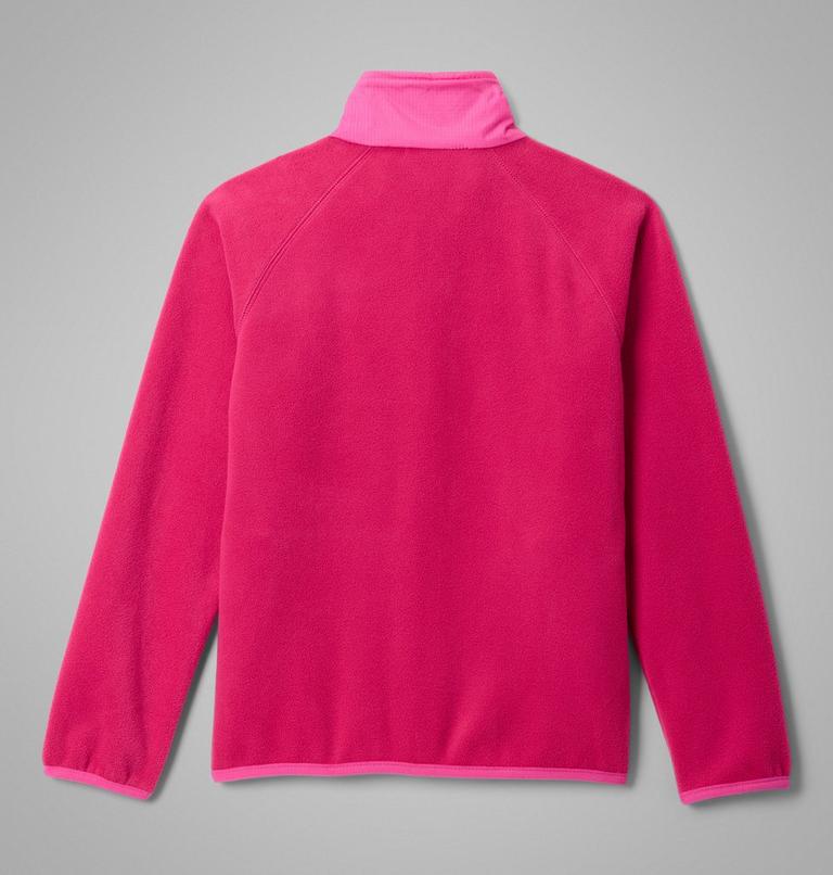 Youth Fast Trek Recycled Fleece Jacket, Color: Guava Pink, Pink Ice, image 2