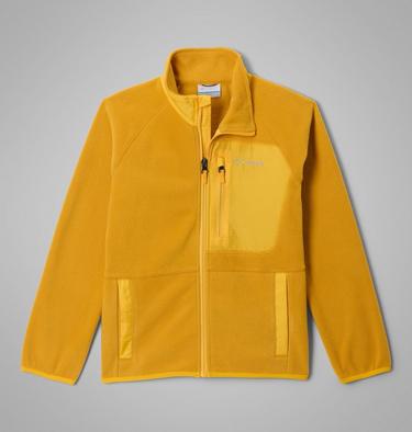 Youth Fast Trek Recycled Fleece Jacket, Color: Squash, Stinger, image 5