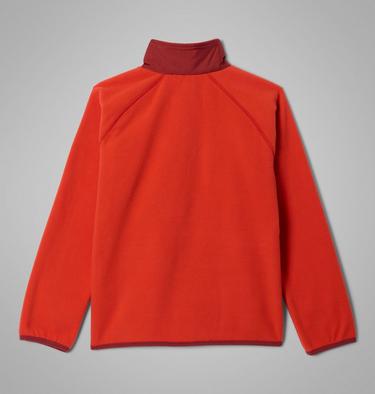 Youth Fast Trek Recycled Fleece Jacket, Color: Super Sonic, Red Oxide, image 2