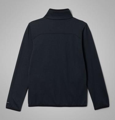 Youth Essential Hike Grid Fleece Jacket, Color: Black, image 6