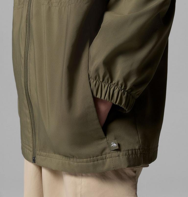 Youth Unisex Skien Valley Hooded Light Jacket, Color: Stone Green, image 7