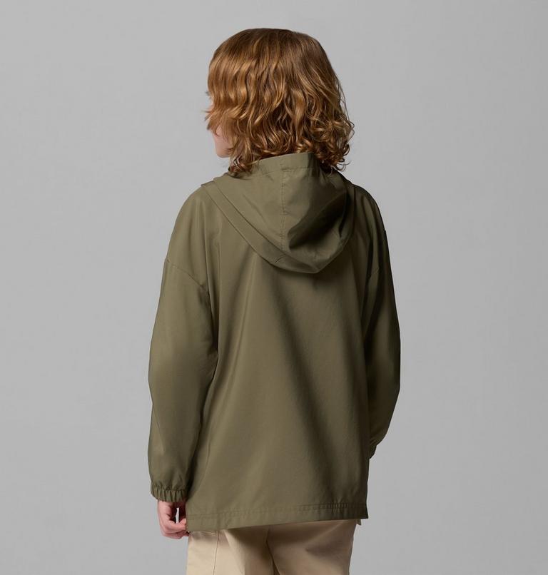 Youth Unisex Skien Valley Hooded Light Jacket, Color: Stone Green, image 2