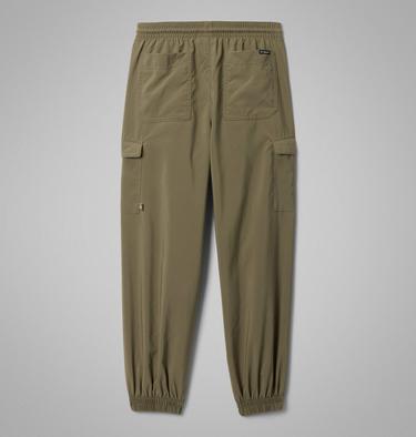 Pantalones reciclados cargo de senderismo unisex Skien Valley para j&oacute;venes, Color: Stone Green, image 2