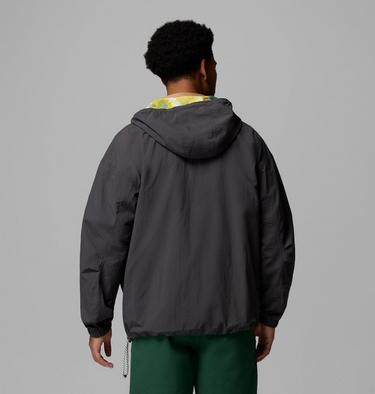 Men's Acker Rock Packable Hooded Windbreaker, Color: Shark, image 7