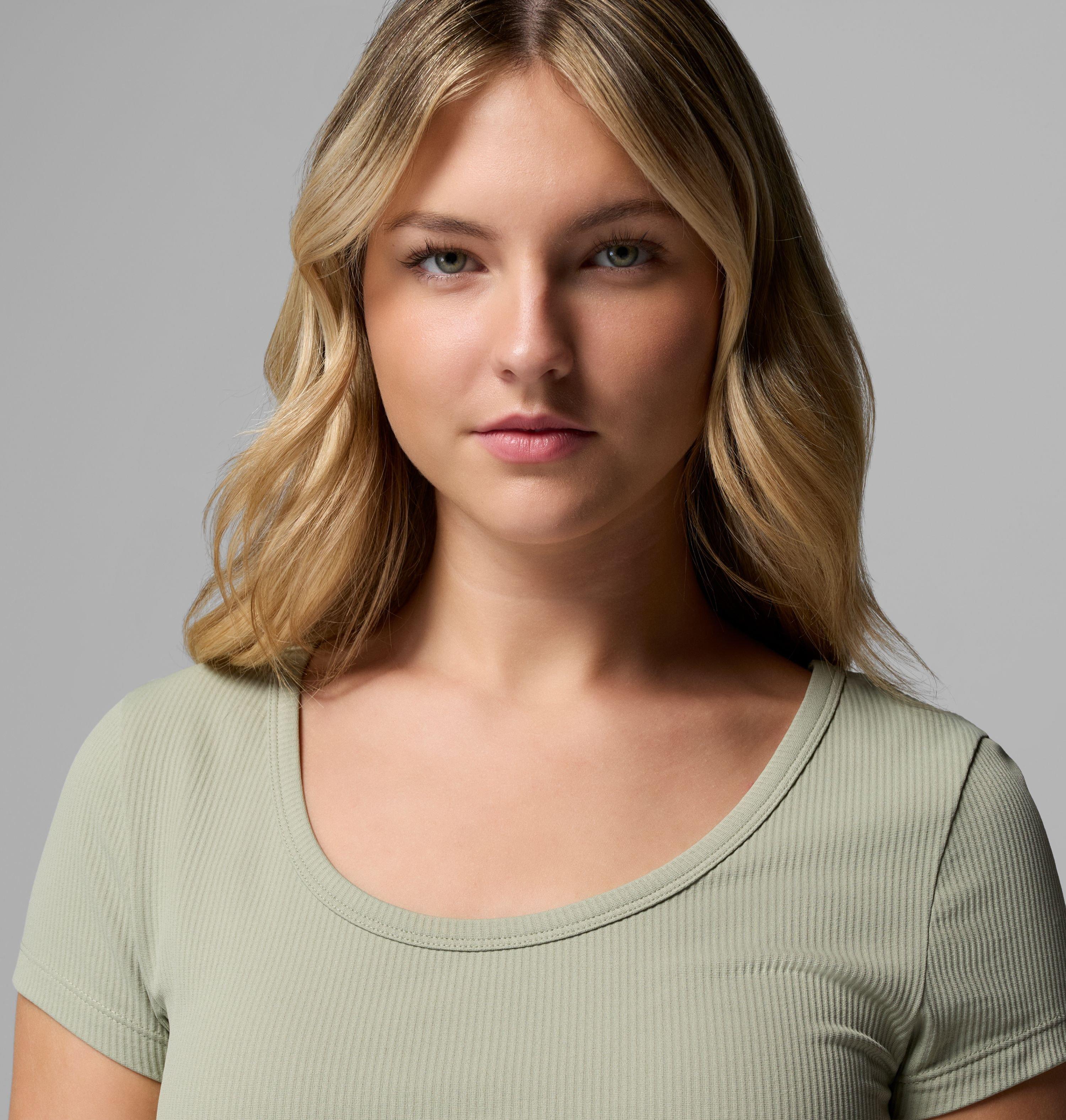 Women's Pinetown Canyon Rib Short Sleeve T-Shirt | 348 | XXL 5