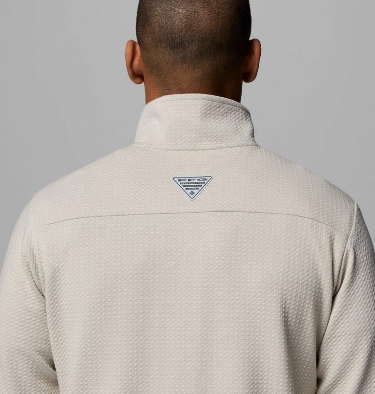 Men's PFG Uncharted Half Snap Long Sleeve T-shirt, Color: Dark Stone, image 6