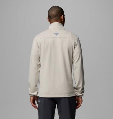 Men's PFG Uncharted Half Snap Long Sleeve T-shirt, Color: Dark Stone, image 11