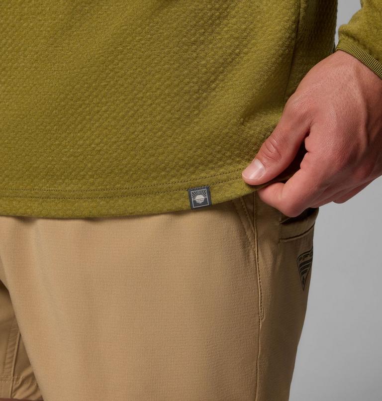 Men's PFG Uncharted Half Snap Long Sleeve T-shirt, Color: Grove Green, image 7