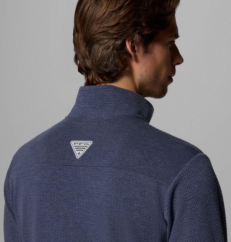 Men's PFG Uncharted Half Snap Long Sleeve T-shirt, Color: Nocturnal, image 6