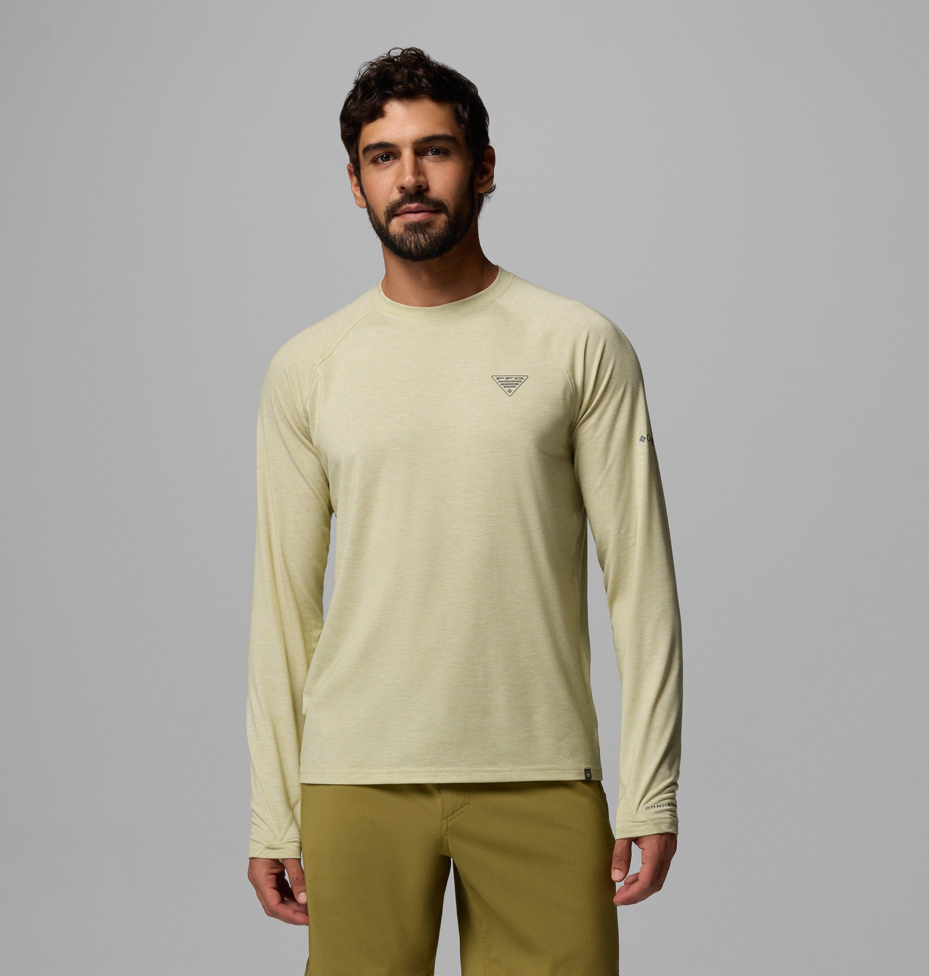 Columbia Sportswear Men's Green Columbia - Pfg Uncharted™ Ii Long Sleeve Technical T-Shirt - Serpentine Xxl