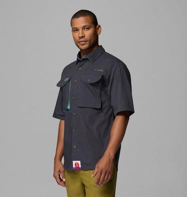 Men's Bonefish Flats Short Sleeve Shirt, Color: Shark, image 12