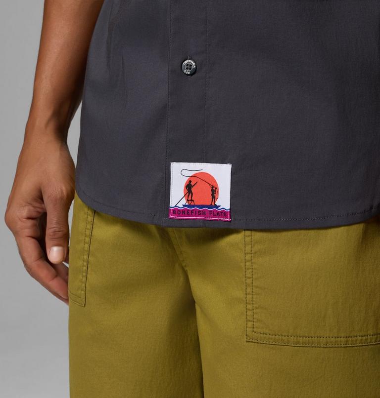 Men's Bonefish Flats Short Sleeve Shirt, Color: Shark, image 6