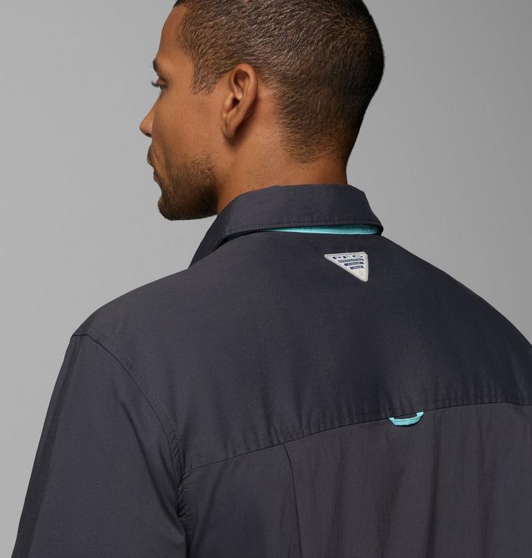 Men's Bonefish Flats Short Sleeve Shirt, Color: Shark, image 8