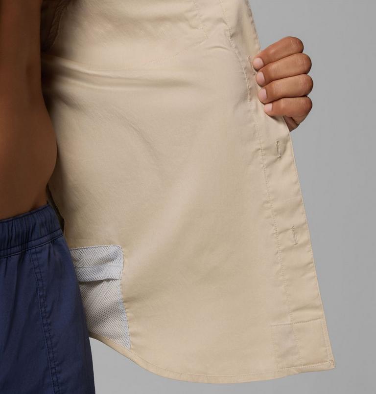 Men's Bonefish Flats Short Sleeve Shirt, Color: Ancient Fossil, image 7