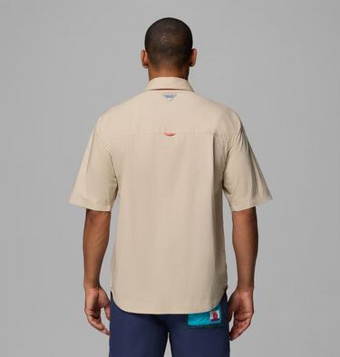 Men's Bonefish Flats Short Sleeve Shirt, Color: Ancient Fossil, image 11