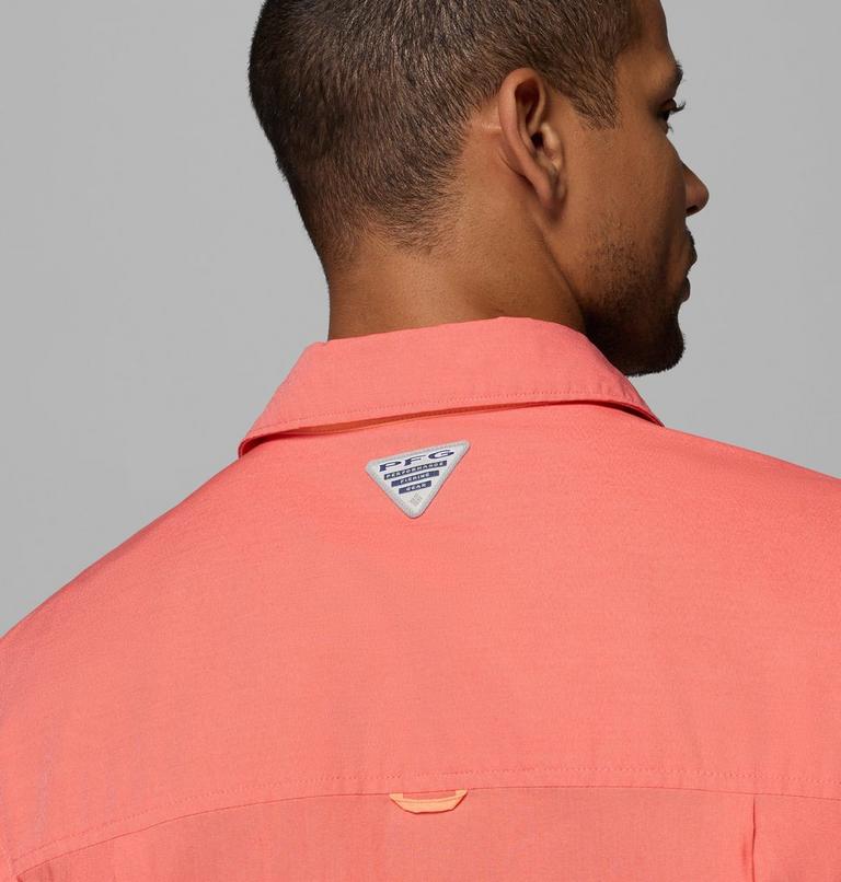 Men's Bonefish Flats Short Sleeve Shirt, Color: Melonade, image 8