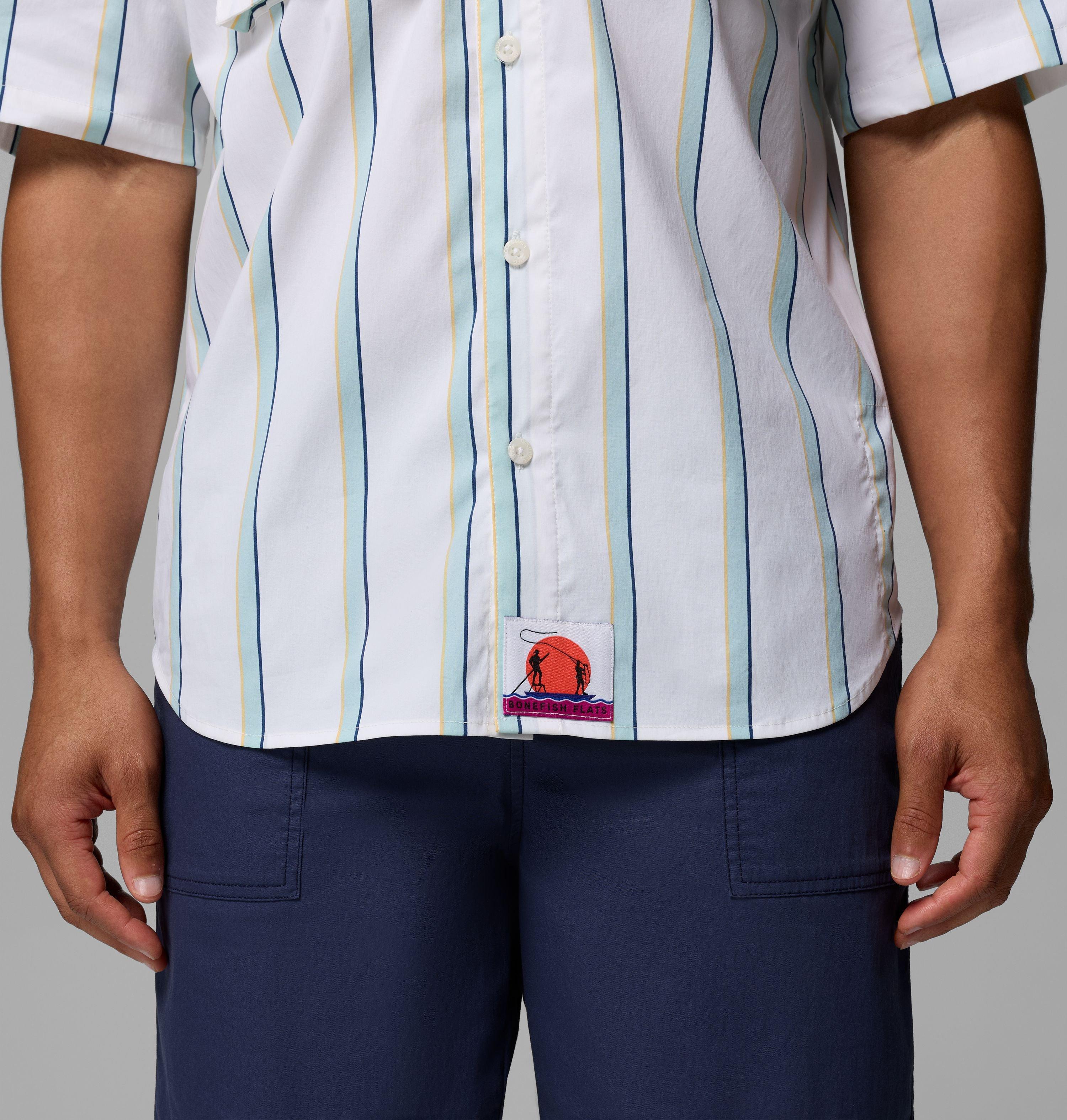 Men's PFG Bonefish Flats Printed Short Sleeve Shirt 8