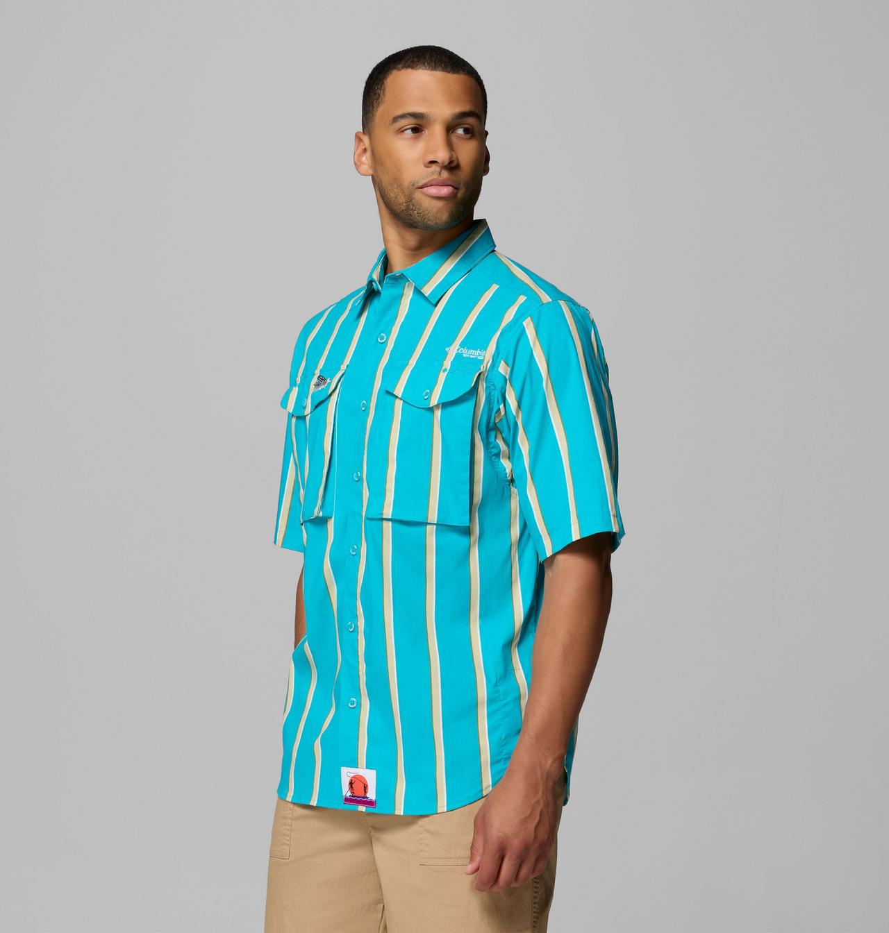 Men's PFG Bonefish Flats™ Printed Short Sleeve Shirt 4