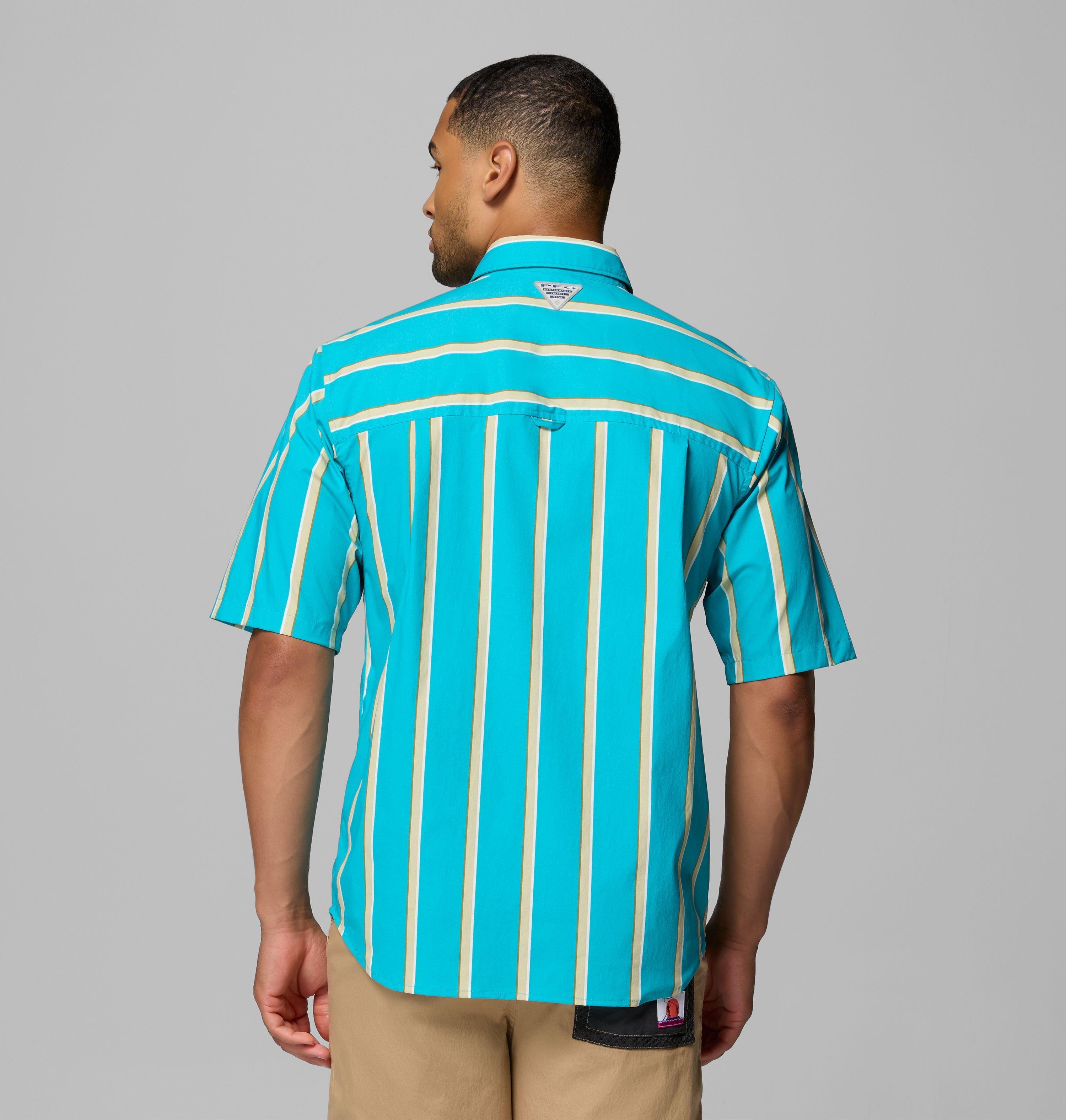 Men's PFG Bonefish Flats Printed Short Sleeve Shirt 3